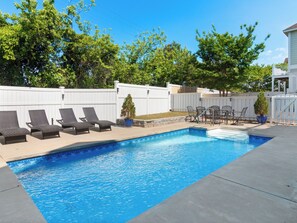 Enjoy a dip in the Private Pool out back!