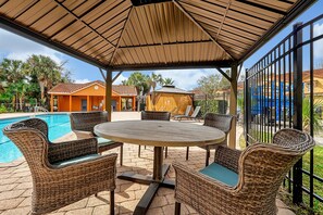 Escape to the perfect outdoor retreat—a beautifully designed gazebo where serenity meets style!