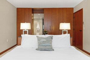 Primary bedroom features a king bed