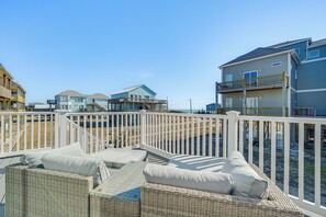 Deck | Partial Ocean Views | Gas Grill