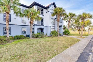 Exterior | Open Community Parking Lot | Community Pool Access