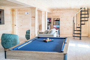 Pool table.