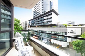 A private balcony (chairs on balcony are from the dining area)