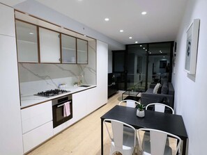 A kitchen & dining.