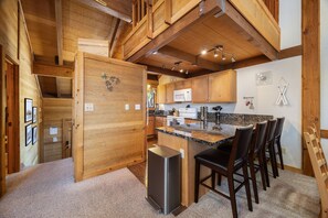 Kitchen bar seating for 4.