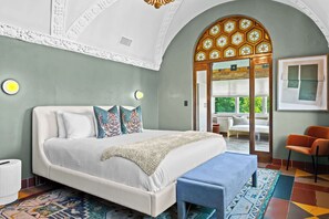 Bedroom 1: Drift into peaceful sleep in this cozy, thoughtfully designed bedroom — your private retreat after a day of adventure.