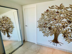 bedroom entrance mirror