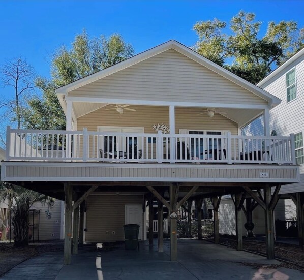Beautiful raised beach house