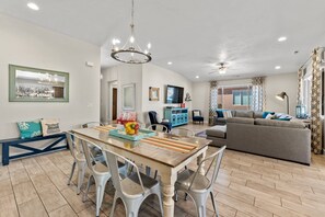 Unit 1 Dining Room and Living Room