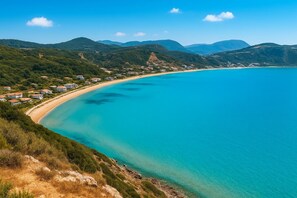 Agios Georgios beach - 1.5km