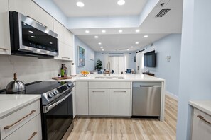 Fully Equipped Kitchen with Stainless Steel Appliances