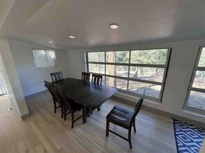 Dining Room
Additional leaf built into table 
Additional Chairs available