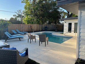 Enjoy soaking up some rays by the pool