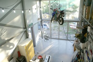 The owner's art studio