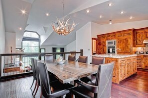 Share meals and laughs at the dining table.