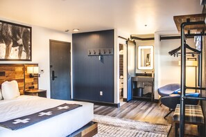 Warm and inviting space with a sleek open layout, offering both functionality and mountain-inspired charm.