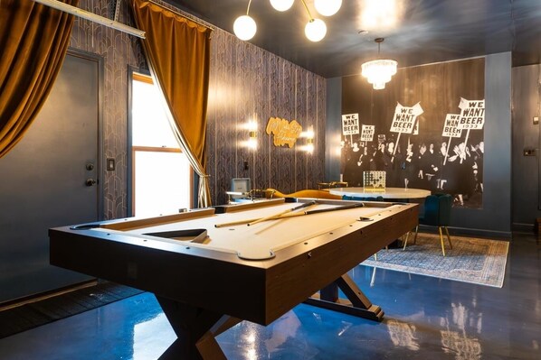 Pool or Ping Pong, take your pick 