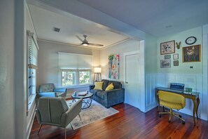 Living Room Nook with Desk