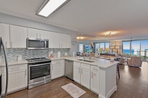 Indoors, Kitchen, Sink, Microwave, Oven