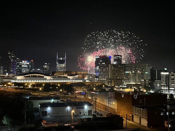 Enjoy 4th of July from the balcony