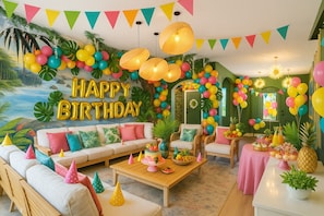 Guest Birthday Celebration (house is listed undecorated)