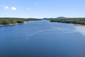 Stunning views of the Penobscot River from the Cottages