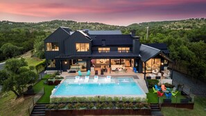 Welcome to the Sunset Dreams Retreat! This resort-style property sits on 10 acres.