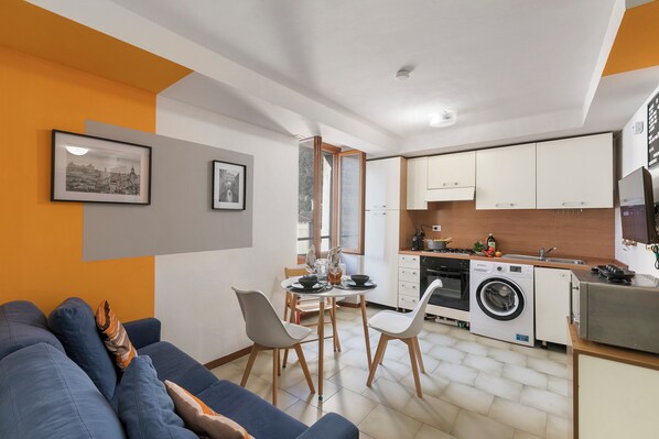 Kitchen and dining area