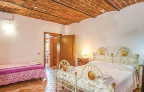 Furniture, Interior Design, Floor, Flooring, Ceiling, Bed, Linens, Bedroom, Bed Frame, Houseplant