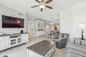 Living Room, Dining Area and Kitchen at 301 Barrington Arms