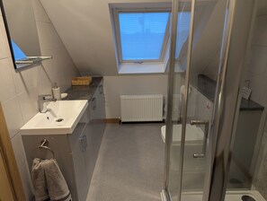 En-suite fully fitted shower room. Privacy/black out blind.