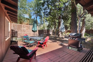 Enjoy the fresh air on the deck