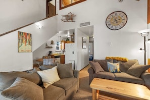 Enjoy your visit together in the open living/dining and kitchen areas