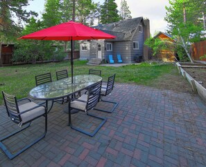 Outdoor dinner table