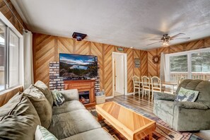 Open living space with Smart TV