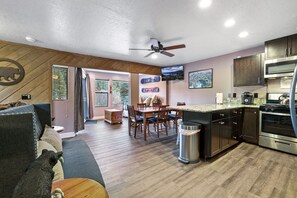 Kitchen, and dining area