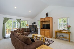 Living room w/ TV & video games