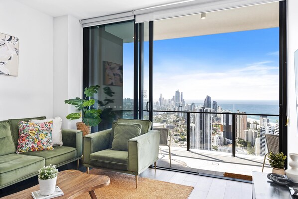 Enjoy the sea breeze right in the comfort of the living room