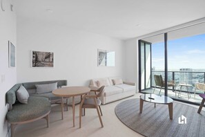 Cozy living space perfect for your Miami getaway.
