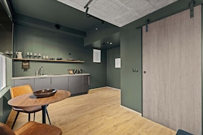 Dining area and kitchenette