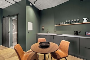 Dining area and kitchen