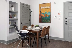 Dining table for 4, high chair available
