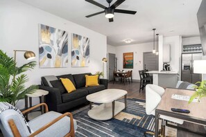 Enjoy the spacious living room