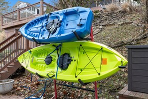 Kayaks and life jackets available for guests!