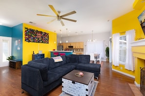 Living Room Facing the Kitchen and Dining
