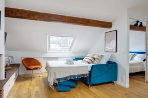 The sofa can be converted into a bed