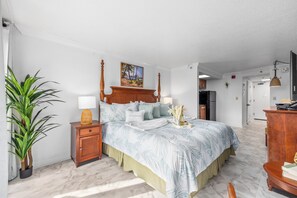 Bed and Kitchenette Area