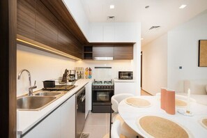 Modern Kitchen with Dining Area