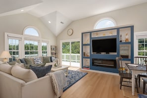 Smart TV and lots of board games!
