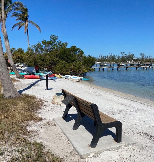 One house off the quaint bay access boat ramp, and kayak launch.